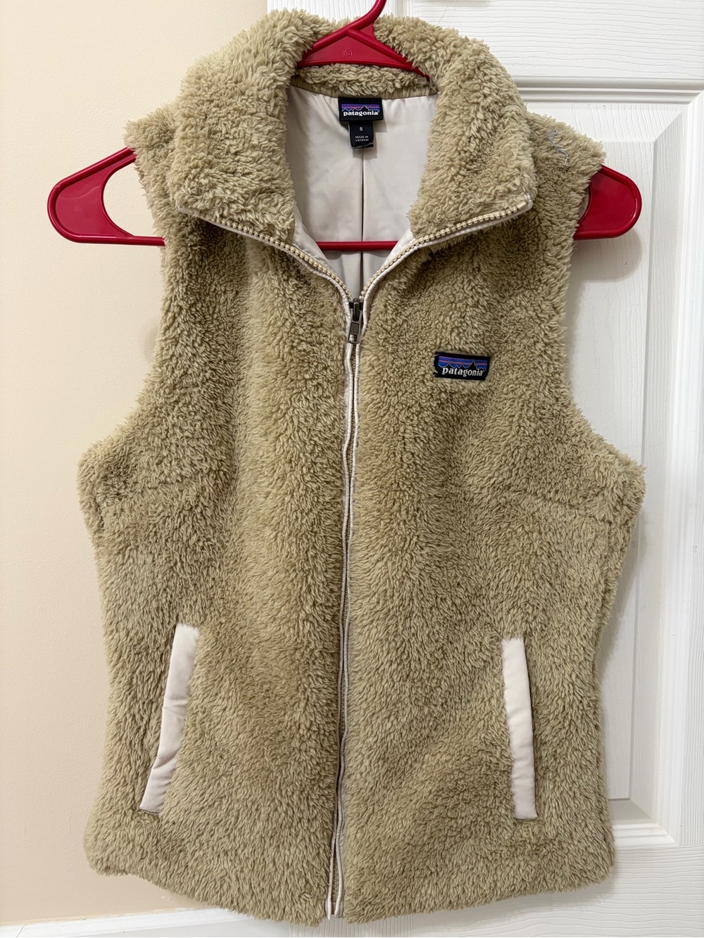 Patagonia Tan Sherpa Fleece Vest